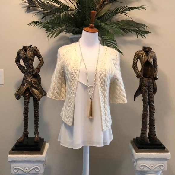 Aphorism Sweaters - Cute Cable-knit Short Sleeve Sweater